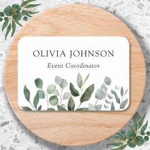Sage Green Eucalyptus Greenery Leaf Botanical Name Tag