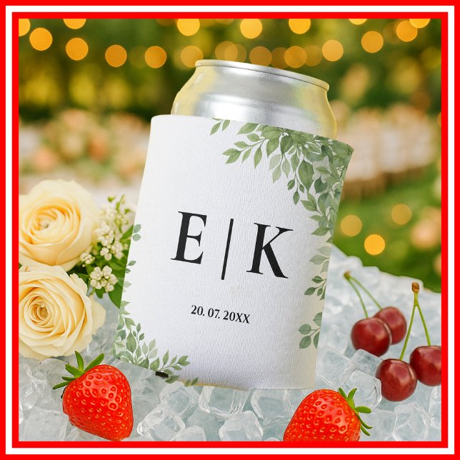 Sage Green Eucalyptus | Modern Greenery Can Cooler (Creator Uploaded)