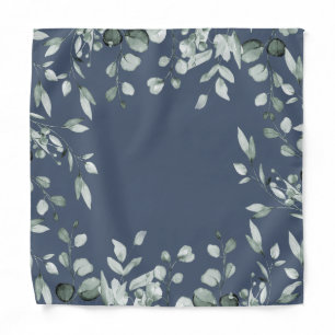 Sage Green Eucalyptus Wedding Pocket Square Bandana