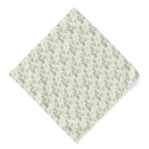 Sage Green Eucalyptus Wedding Pocket Square Bandana
