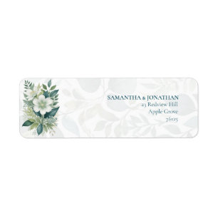 Sage Green Eucalyptus Wedding Return Address Label