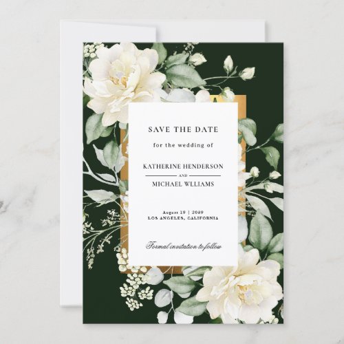 Sage Green Eucalyptus Wedding Save the Date Invita Invitation