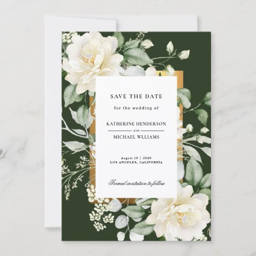 Sage Green Eucalyptus Wedding Save the Date Invita Invitation