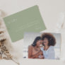 Sage Green | Faded Photo Matron of Honor Card
