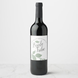 Sage Green Fall Foliage Bridesmaid Proposal Label