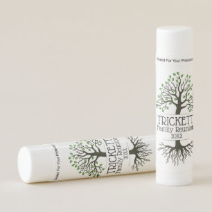 Sage Green Family Tree Family Reunion Lip Balm
