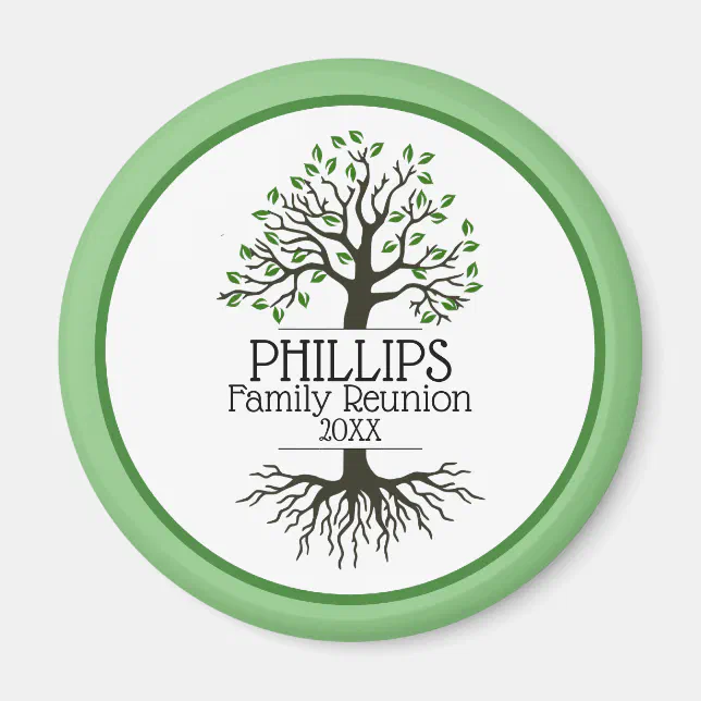 Sage Green Family Tree Family Reunion Zazzle