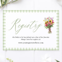 Sage Green Farmers Market Bridal Shower Registry