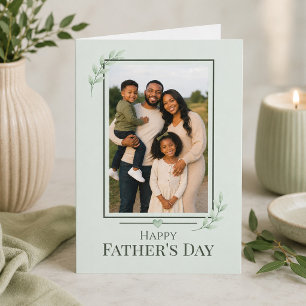 Sage Green Father’s Day Photo  Card