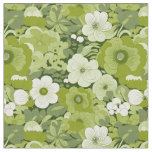 Sage Green Floral  Fabric