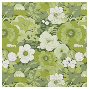Sage Green Floral Fabric