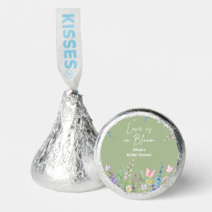 Sage Green Floral Love is in Bloom Bridal Shower Hershey®'s Kisses®