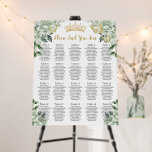 Sage Green Floral Sweet 16 Quinceañera Seating  Foam Board<br><div class="desc">Personalize this pretty sage green floral Quinceañera / Sweet 16 birthday seating chart sign board easily and quickly. Simply click the customize it further button to edit the texts, change fonts and fonts colors. Featuring chic sage green flowers and sage green butterflies. Matching items available in store. (c) Somerset Fine...</div>