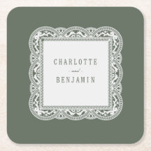 Sage Green Floral Vintage Lace Bridal Shower
