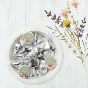 Sage Green Floral Wedding Hershey's Kisses Hershey®'s Kisses®