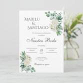 Boho Spanish Wedding Invitation