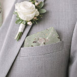 Sage Green Floral Wedding Pocket Square for Groom Bandana<br><div class="desc">Add a refined botanical touch to your wedding look with this elegant sage green floral pocket square. Featuring a delicate romantic floral pattern with soft ivory roses, dusty blush accents, and muted greenery, this pocket square complements garden weddings, rustic celebrations, and elegant estate weddings beautifully. Perfect for the groom, groomsmen,...</div>