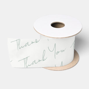 Sage Green Floral Wedding  Satin Ribbon