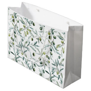 Sage Green French Country Olive Large Gift Bag