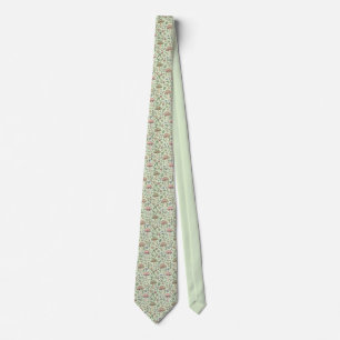 Sage Green Fungi Botanical   Rustic Wedding Gift Neck Tie