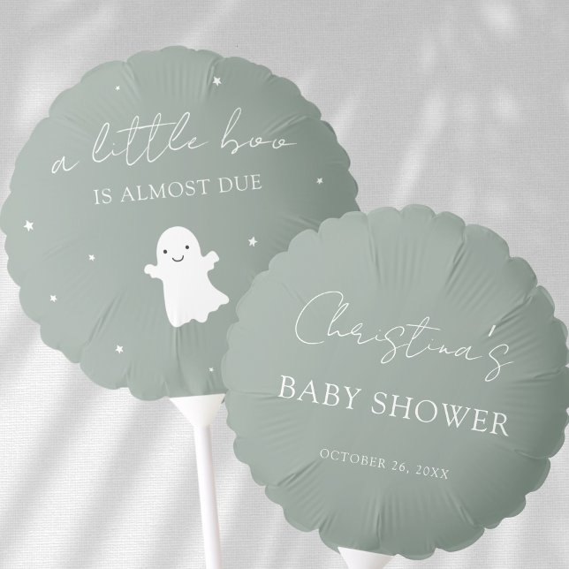Sage Green Gender Neutral Baby Shower Balloon (Creator Uploaded)