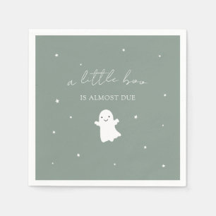 Sage Green Gender Neutral Fall Baby Shower Napkins