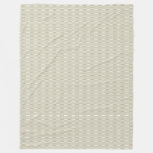 Sage Green Geometric Pattern Fleece Blanket