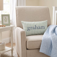 Sage Green Gingham Monogrammed