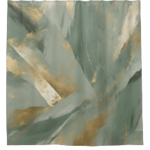 Sage Green Gold Beige Color Abstract