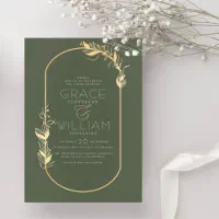 White and Black Greenery Wedding Envelope Stickers, Zazzle