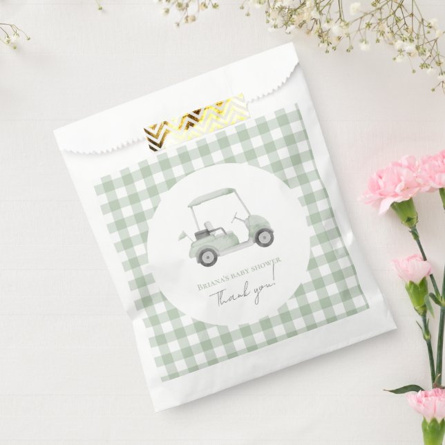 Sage green golf baby shower party    favor bag (Sealed)