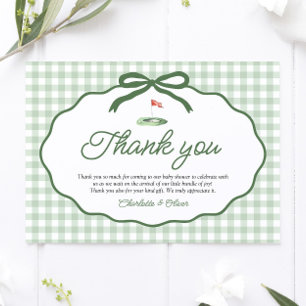Sage Green Golf New to the Club Thank you card