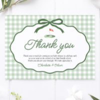 Sage Green Golf New to the Club Thank you card