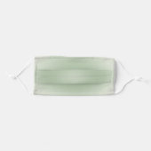 Sage Green Gradient Aura Adult Cloth Face Mask (Front, Folded)