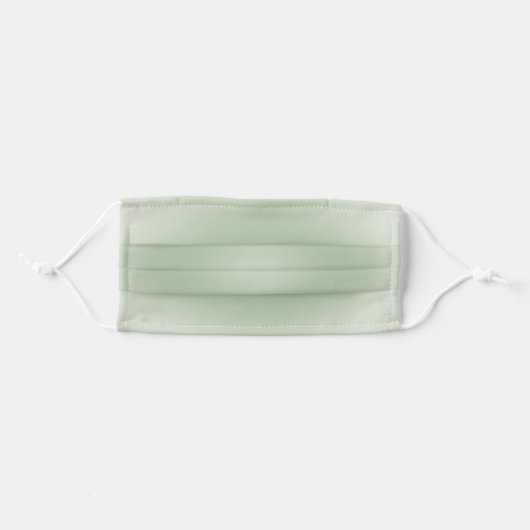 Sage Green Gradient Aura Adult Cloth Face Mask (Front, Folded)