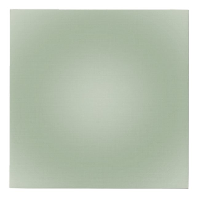 Sage Green Gradient Aura Faux Canvas Print (Front)