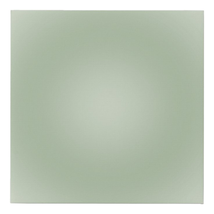 Sage Green Gradient Aura Faux Canvas Print | Zazzle