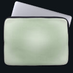 Sage Green Gradient Aura Laptop Sleeve<br><div class="desc">Gradient Design - Aura Effect – Sage Green.</div>