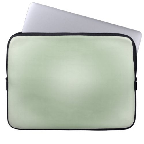 Sage Green Gradient Aura Laptop Sleeve