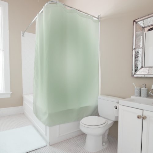 Sage Green Gradient Aura Shower Curtain