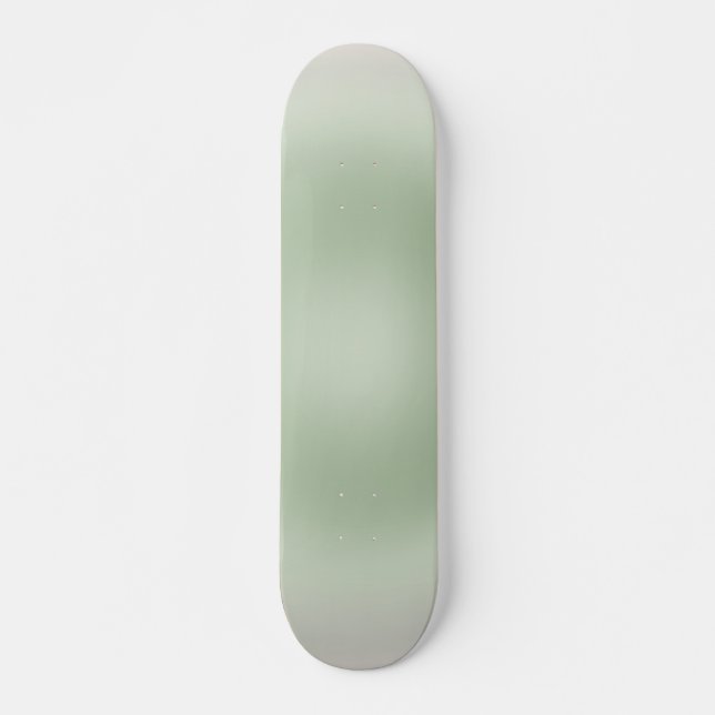 Sage Green Gradient Aura Skateboard (Front)