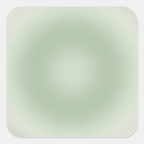 Sage Green Gradient Aura Square Sticker