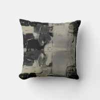 Sage Green Gray Black Artistic Abstract Colorblock