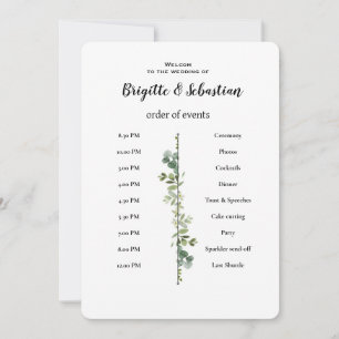 Sage Green Greenery Gold Wedding Invite