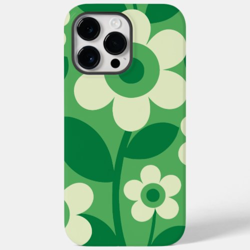 Sage Green Groovy Flowers Phone Case