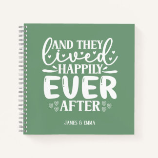Sage Green Happily Ever After Notebook