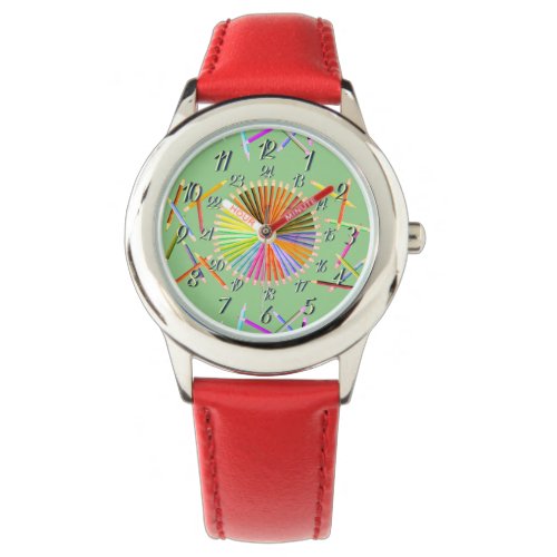 Sage Green Heart Color Wheel Watch
