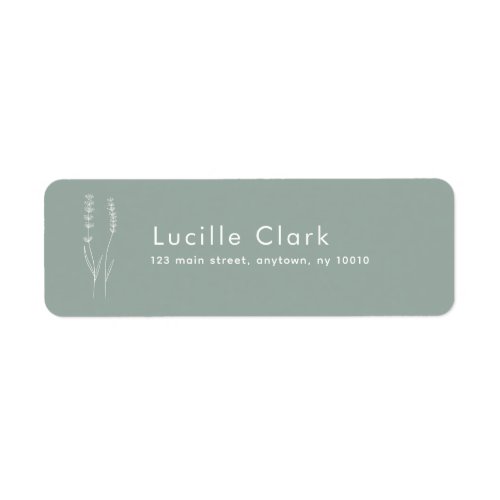 Sage Green Hydrangea Return Address Label