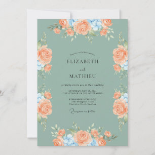 Sage Green Idyllic Spring Wedding Invitation