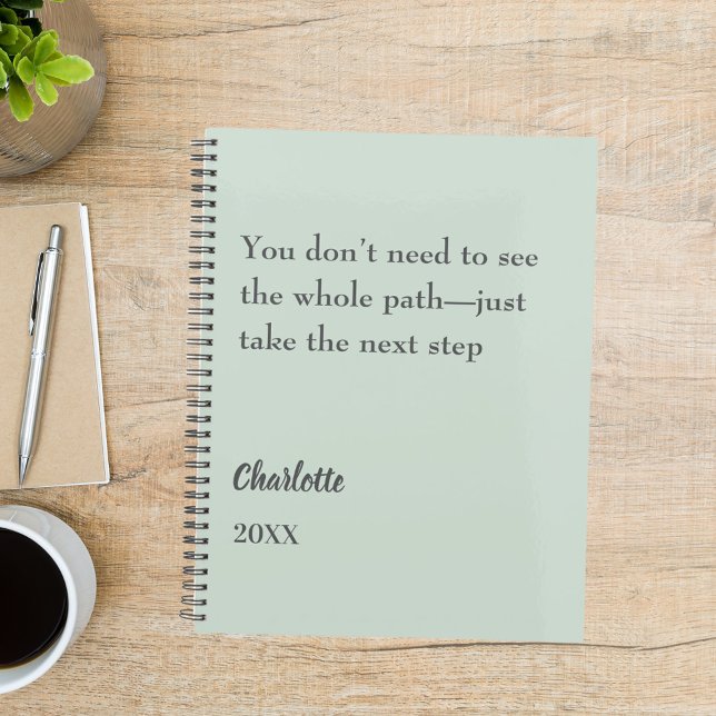 Sage green inspirational goal quote 2027 planner (Creator Uploaded)